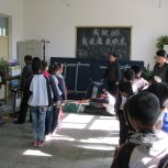 建边农场小学学生体育测试图片