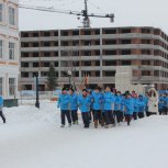 胜利学校阳光体育冬季长跑活动